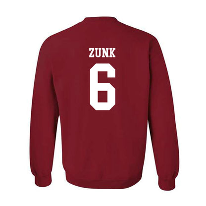 WSU - NCAA Football : Linus Zunk - Classic Fashion Shersey Crewneck Sweatshirt-1