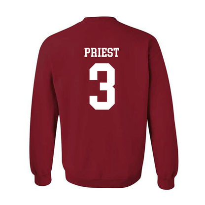 WSU - NCAA Baseball : Matthew Priest - Classic Fashion Shersey Crewneck Sweatshirt-1