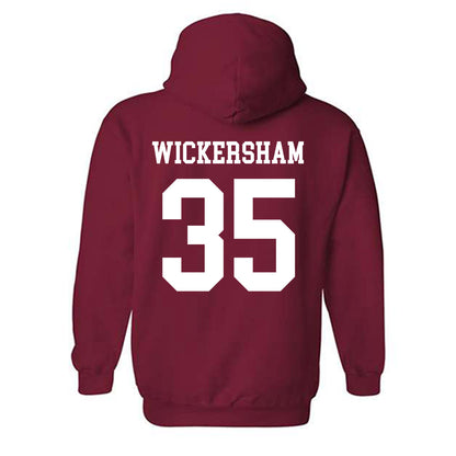 WSU - NCAA Baseball : Kaden Wickersham - Classic Fashion Shersey Hooded Sweatshirt-1