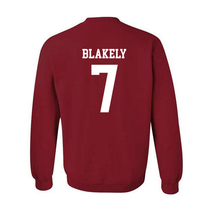 WSU - NCAA Men's Basketball : Dieume Blakely - Classic Fashion Shersey Crewneck Sweatshirt-1