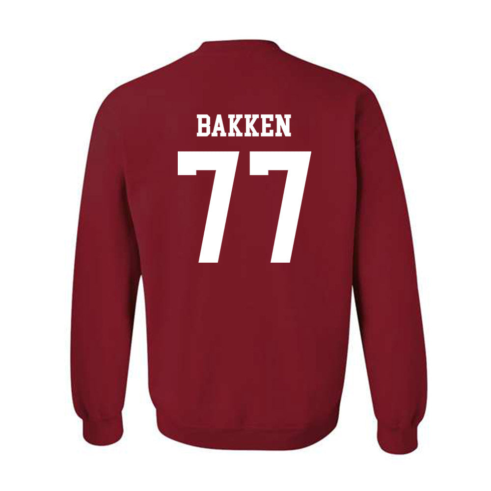 WSU - NCAA Football : Nick Bakken - Classic Fashion Shersey Crewneck Sweatshirt-1