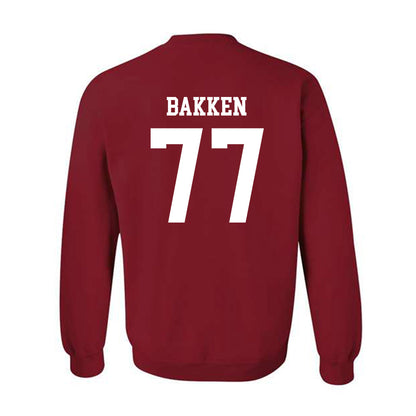 WSU - NCAA Football : Nick Bakken - Classic Fashion Shersey Crewneck Sweatshirt-1