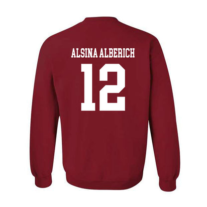 WSU - NCAA Women's Basketball : Marta Alsina Alberich - Classic Fashion Shersey Crewneck Sweatshirt-1