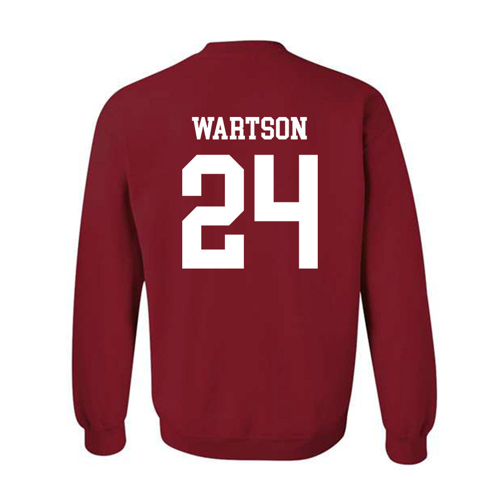 WSU - NCAA Football : Elmo Wartson - Classic Fashion Shersey Crewneck Sweatshirt-1
