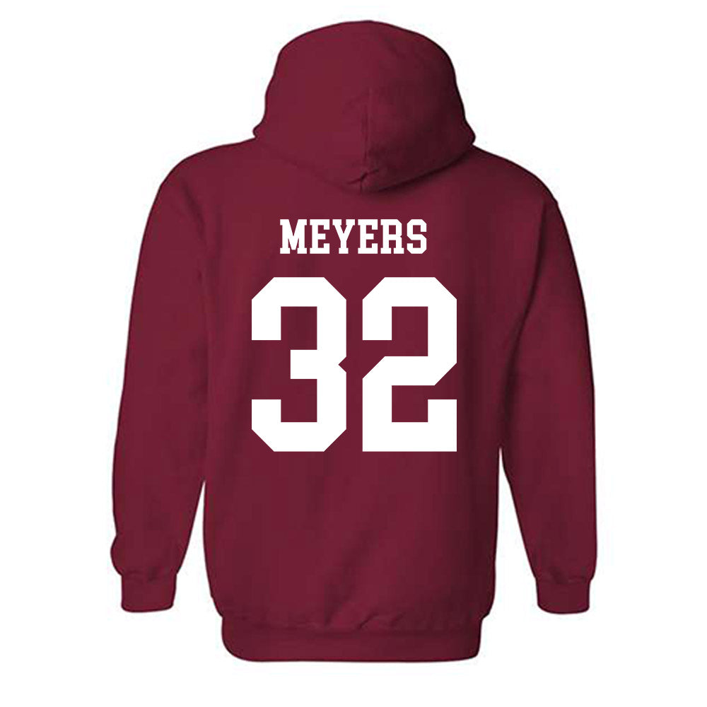 WSU - NCAA Baseball : Luke Meyers - Classic Fashion Shersey Hooded Sweatshirt-1