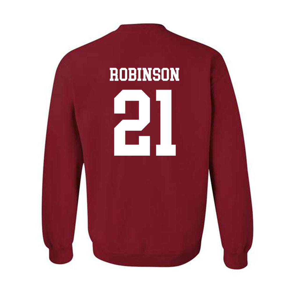 WSU - NCAA Baseball : Dustin Robinson - Classic Fashion Shersey Crewneck Sweatshirt-1