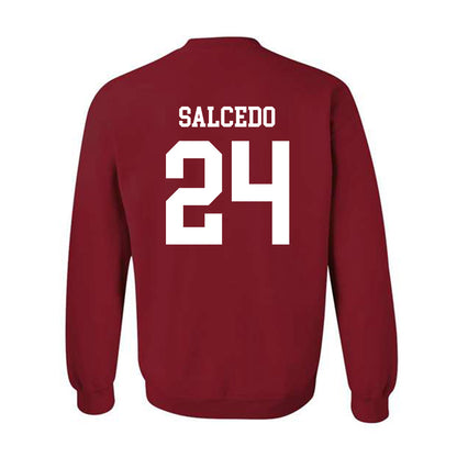 WSU - NCAA Football : Ryan Salcedo - Classic Fashion Shersey Crewneck Sweatshirt-1