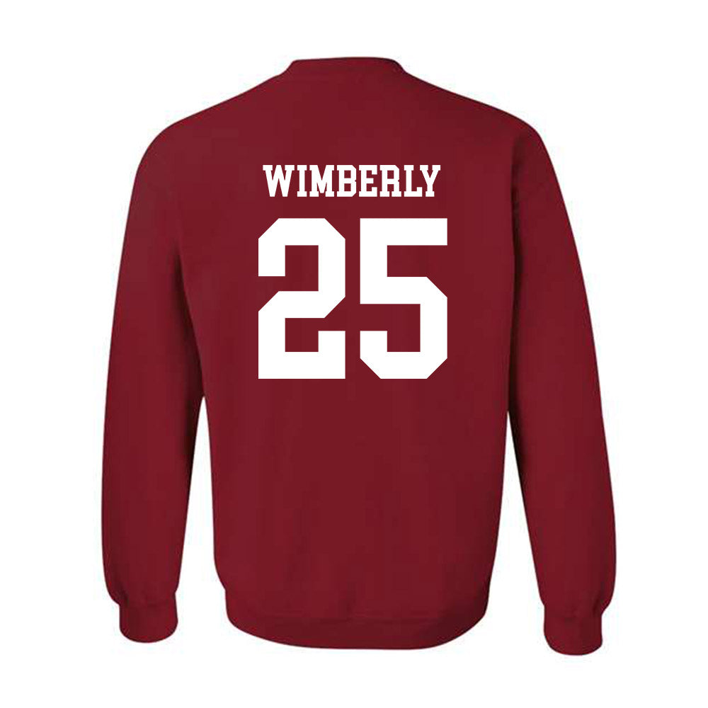 WSU - NCAA Football : Marquez Wimberly - Classic Fashion Shersey Crewneck Sweatshirt-1