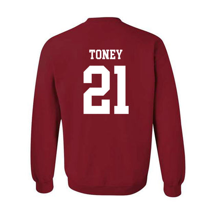 WSU - NCAA Football : CJ Toney - Classic Fashion Shersey Crewneck Sweatshirt-1