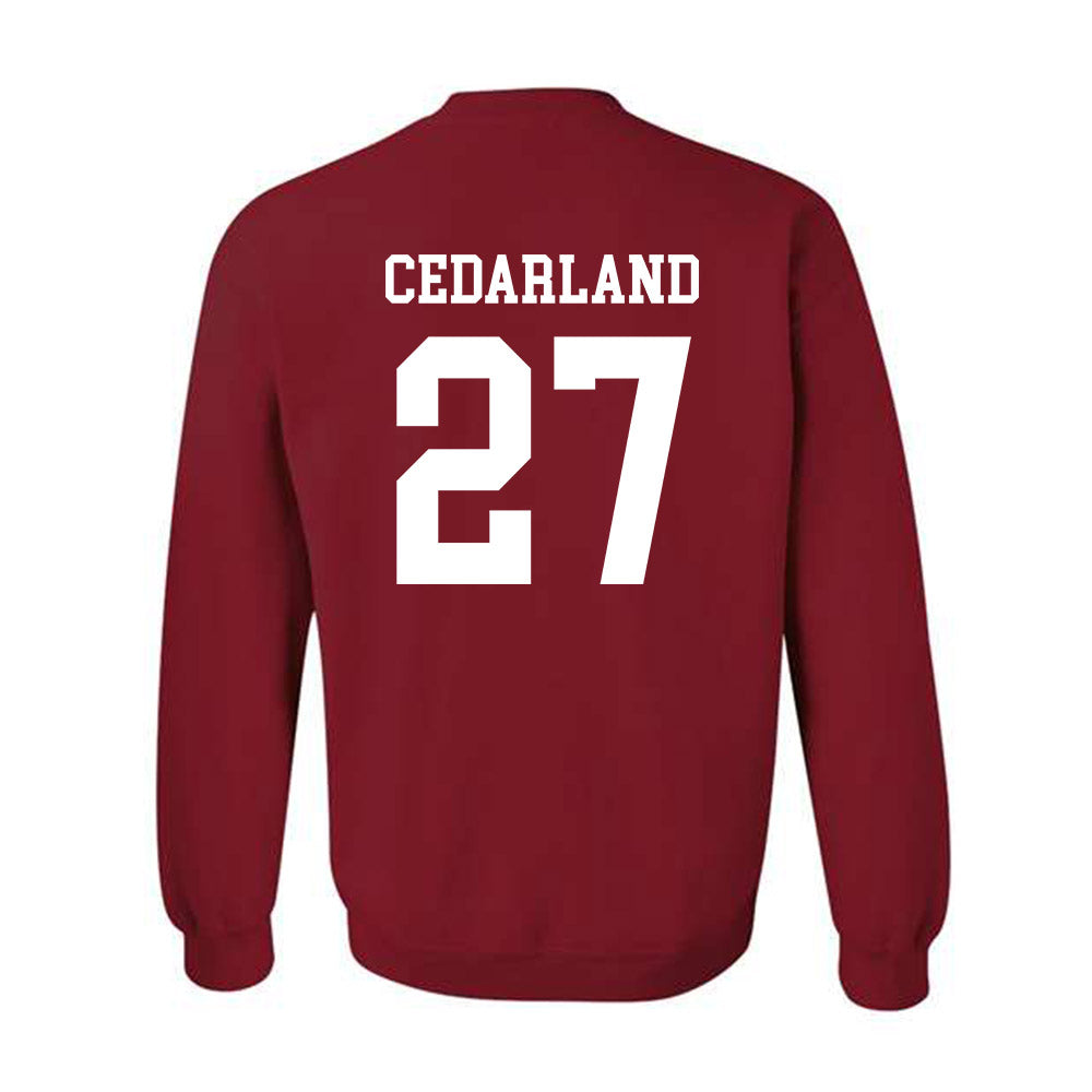 WSU - NCAA Football : Hudson Cedarland - Classic Fashion Shersey Crewneck Sweatshirt