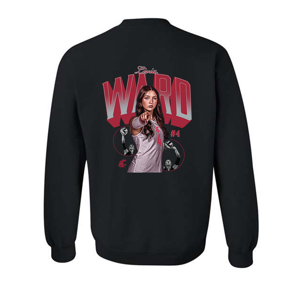 WSU - NCAA Women's Volleyball : Livia Ward - Classic Fashion Shersey Crewneck Sweatshirt-1