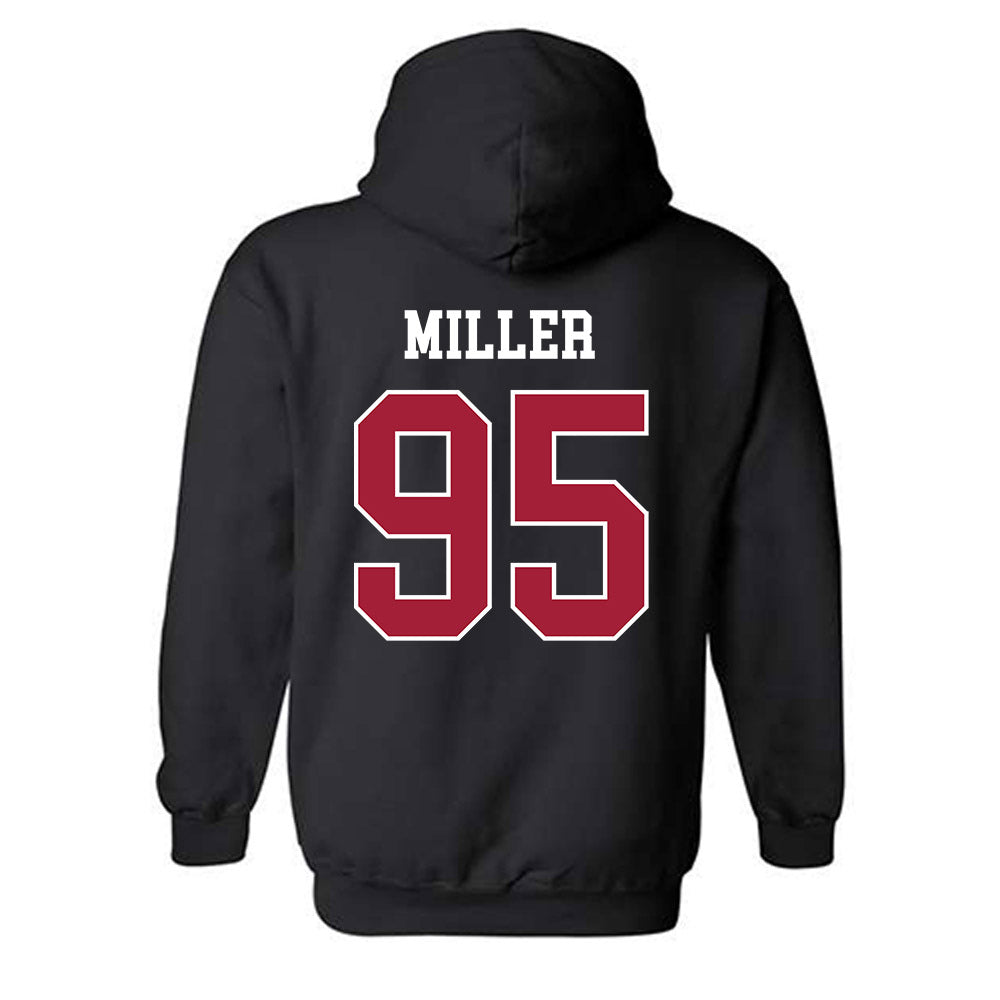 WSU - NCAA Football : Balaam Miller - Classic Fashion Shersey Hooded Sweatshirt-1