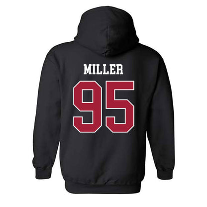WSU - NCAA Football : Balaam Miller - Classic Fashion Shersey Hooded Sweatshirt-1