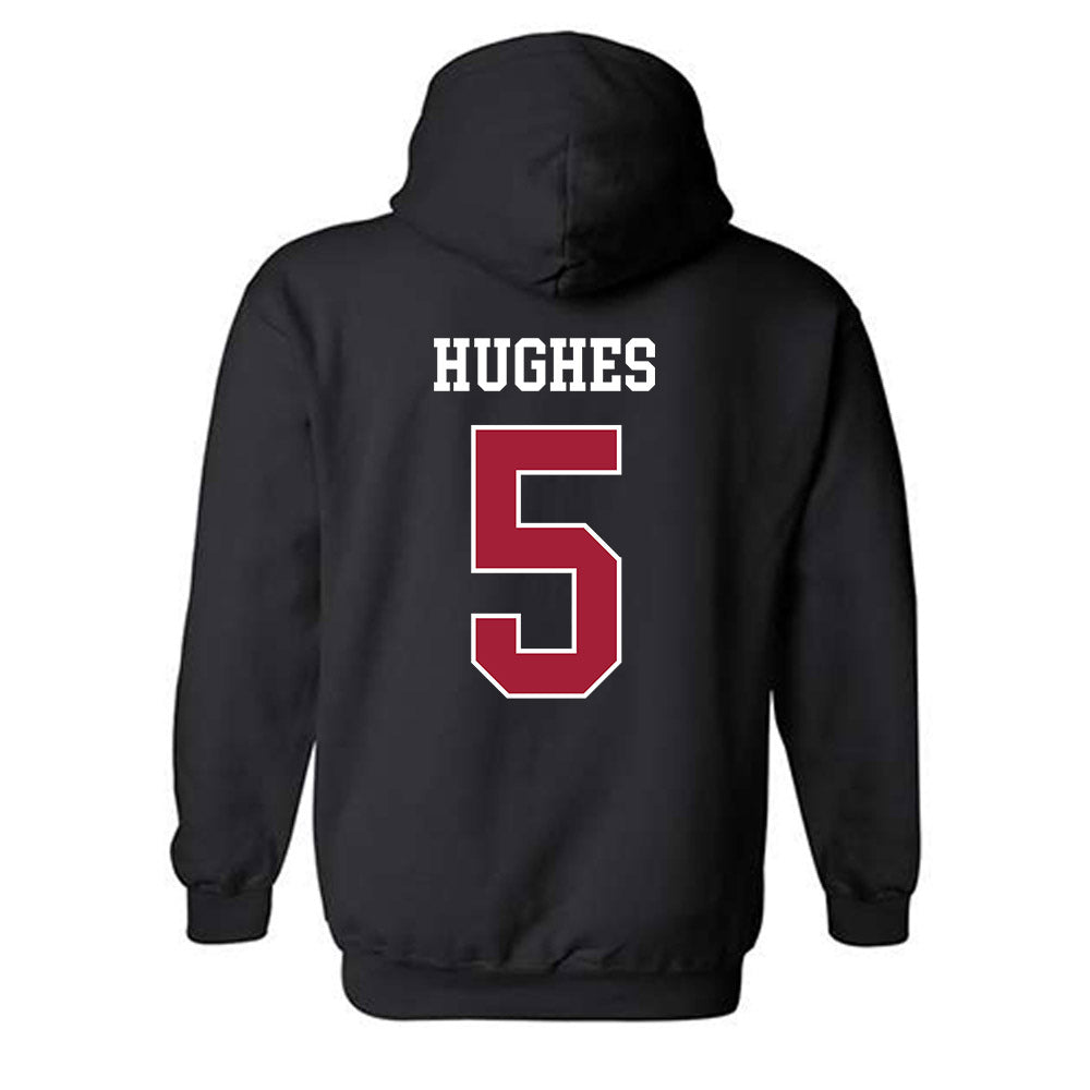 WSU - NCAA Football : Michael Hughes - Classic Fashion Shersey Hooded Sweatshirt-1