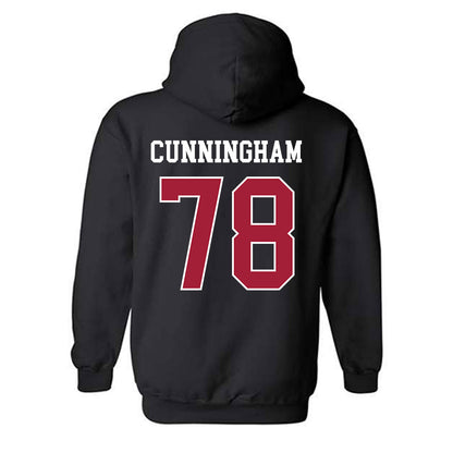 WSU - NCAA Football : Jorden Cunningham - Classic Fashion Shersey Hooded Sweatshirt-1
