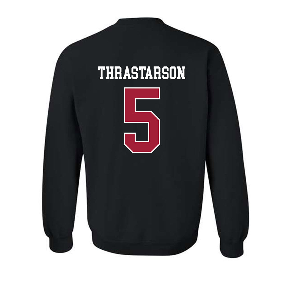 WSU - NCAA Men's Basketball : Tomas Thrastarson - Classic Fashion Shersey Crewneck Sweatshirt-1