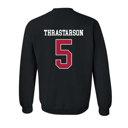 WSU - NCAA Men's Basketball : Tomas Thrastarson - Classic Fashion Shersey Crewneck Sweatshirt-1
