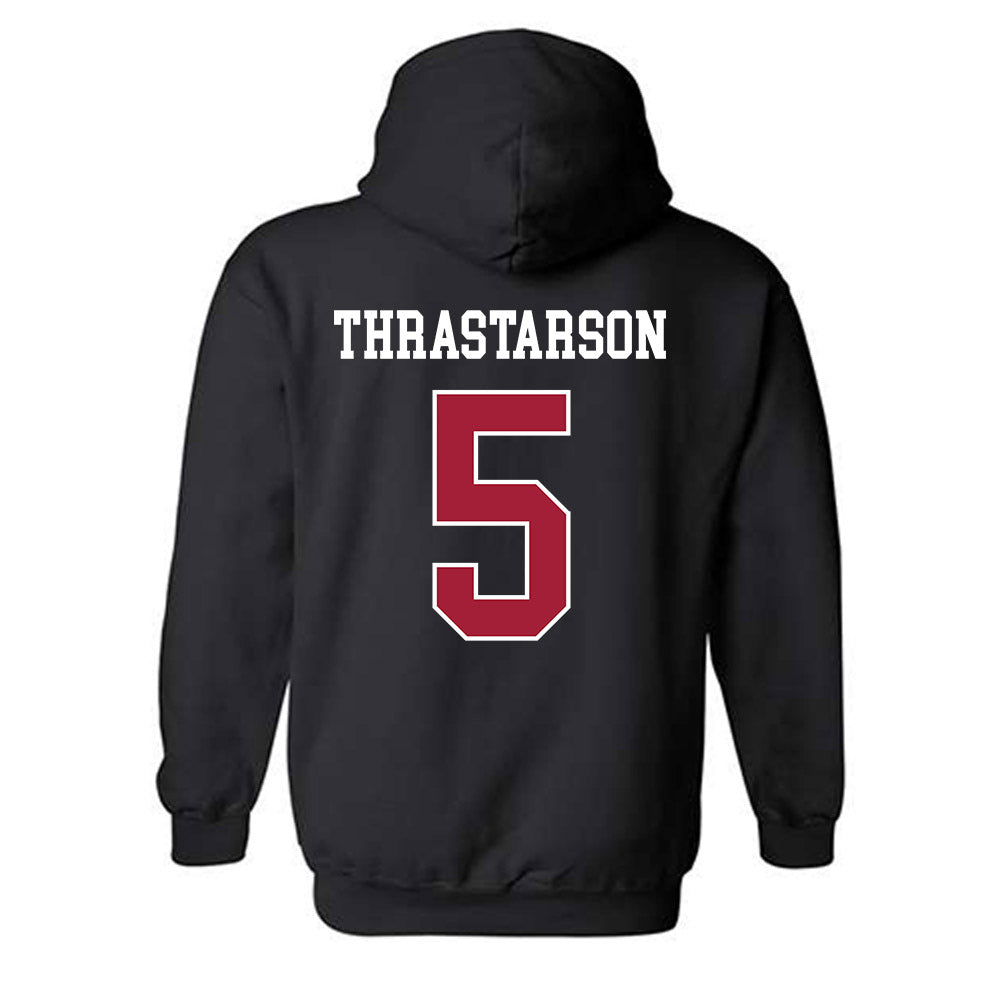 WSU - NCAA Men's Basketball : Tomas Thrastarson - Classic Fashion Shersey Hooded Sweatshirt-1