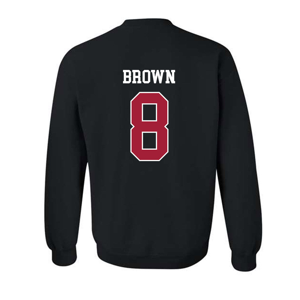 WSU - NCAA Football : Nylan Brown - Classic Fashion Shersey Crewneck Sweatshirt-1