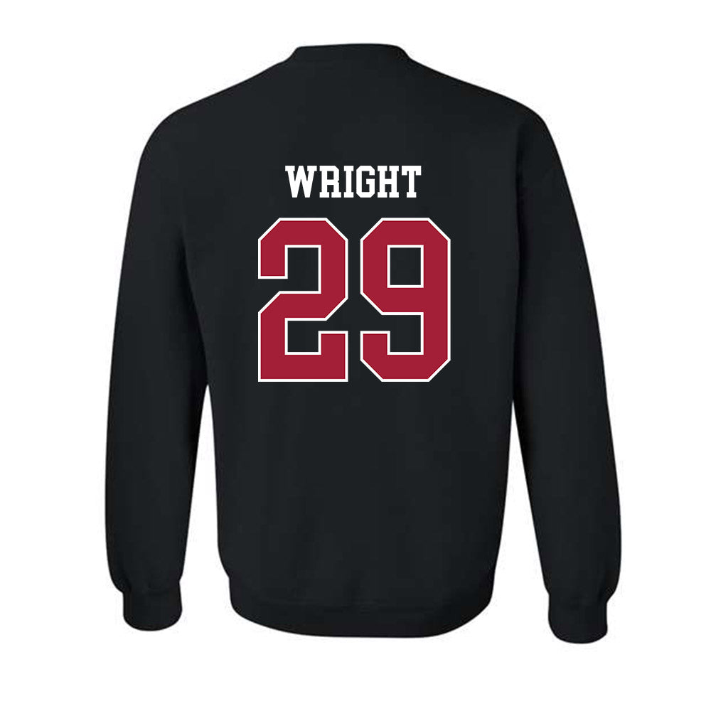 WSU - NCAA Football : Erimus Wright - Classic Fashion Shersey Crewneck Sweatshirt-1