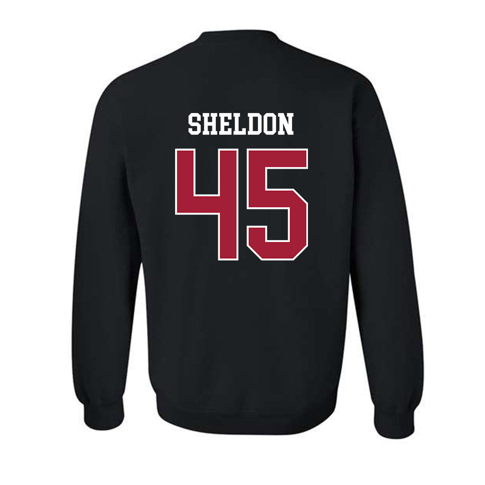 WSU - NCAA Baseball : Austin Sheldon - Classic Fashion Shersey Crewneck Sweatshirt-1