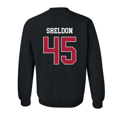 WSU - NCAA Baseball : Austin Sheldon - Classic Fashion Shersey Crewneck Sweatshirt-1