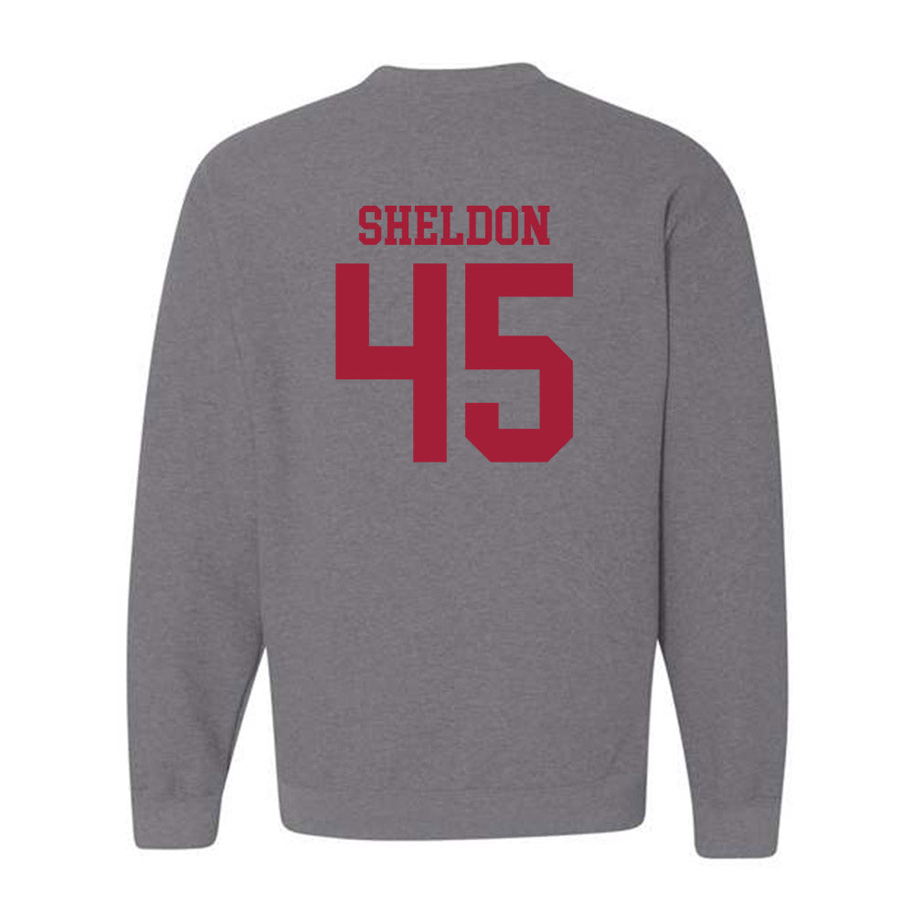 WSU - NCAA Baseball : Austin Sheldon - Classic Fashion Shersey Crewneck Sweatshirt-1