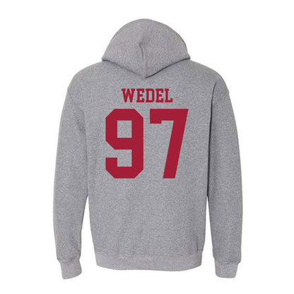 WSU - NCAA Football : Josh Wedel - Classic Fashion Shersey Hooded Sweatshirt-1