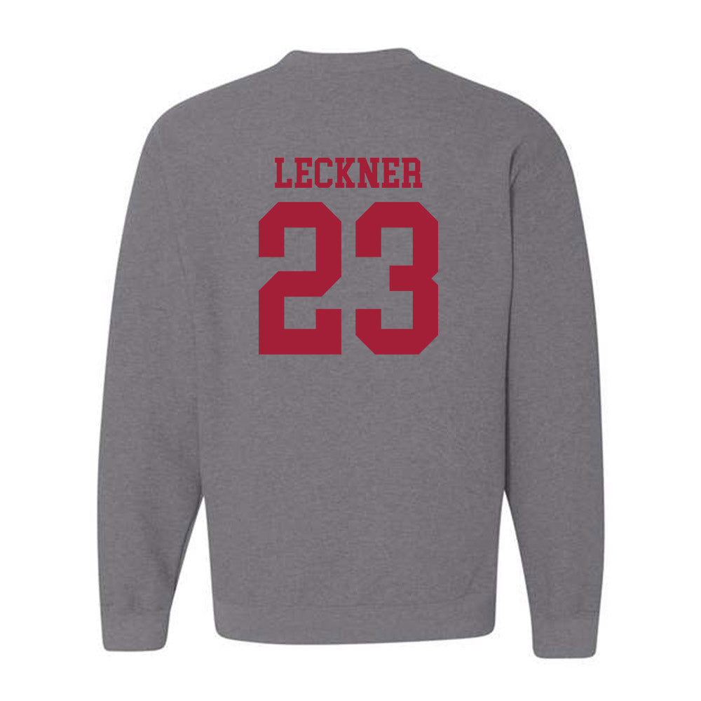 WSU - NCAA Football : Trey Leckner - Classic Fashion Shersey Crewneck Sweatshirt-1