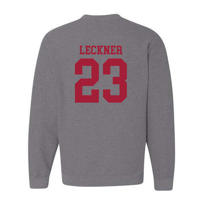 WSU - NCAA Football : Trey Leckner - Classic Fashion Shersey Crewneck Sweatshirt-1
