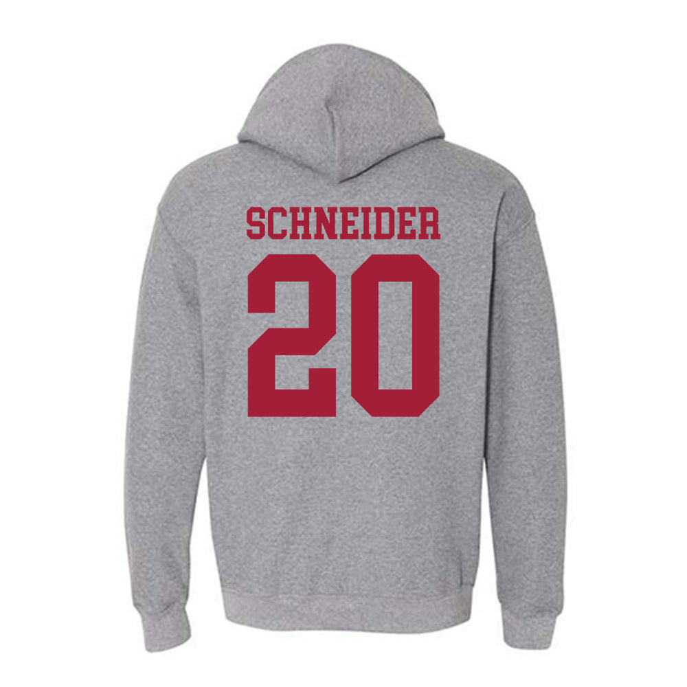 WSU - NCAA Baseball : Gabe Schneider - Classic Fashion Shersey Hooded Sweatshirt-1