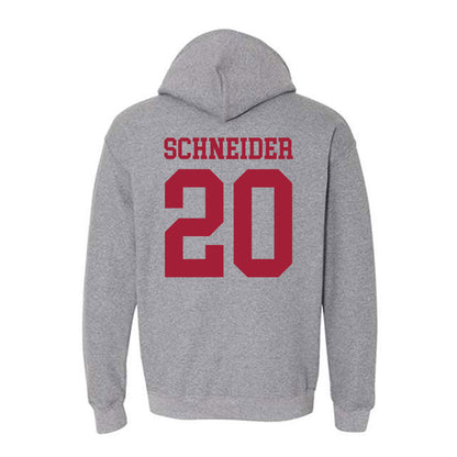 WSU - NCAA Baseball : Gabe Schneider - Classic Fashion Shersey Hooded Sweatshirt-1