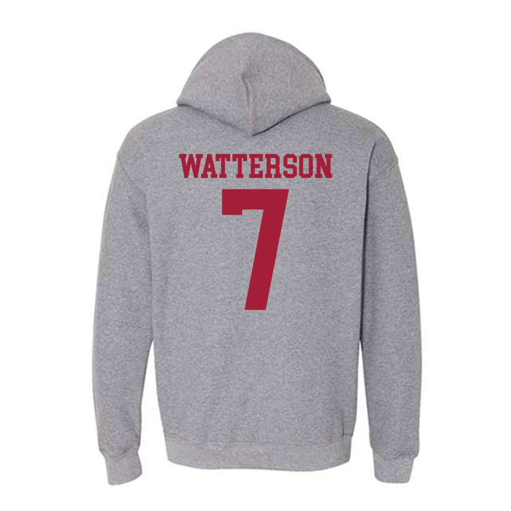 WSU - NCAA Baseball : Cole Watterson - Classic Fashion Shersey Hooded Sweatshirt-1