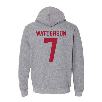 WSU - NCAA Baseball : Cole Watterson - Classic Fashion Shersey Hooded Sweatshirt-1