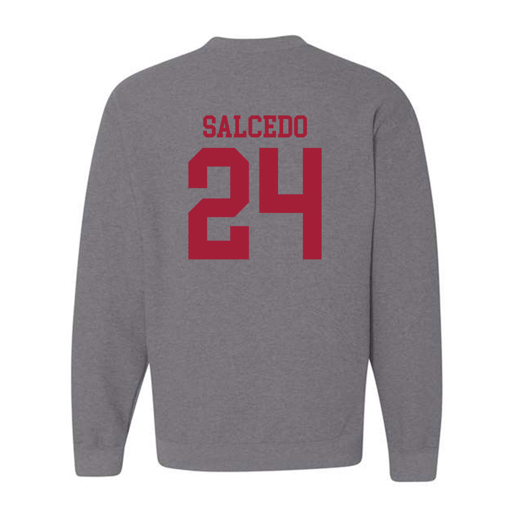 WSU - NCAA Football : Ryan Salcedo - Classic Fashion Shersey Crewneck Sweatshirt-1