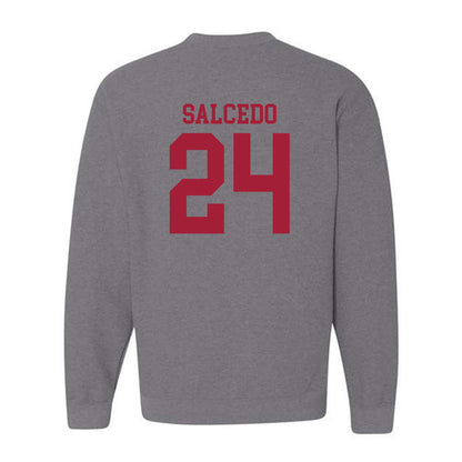 WSU - NCAA Football : Ryan Salcedo - Classic Fashion Shersey Crewneck Sweatshirt-1