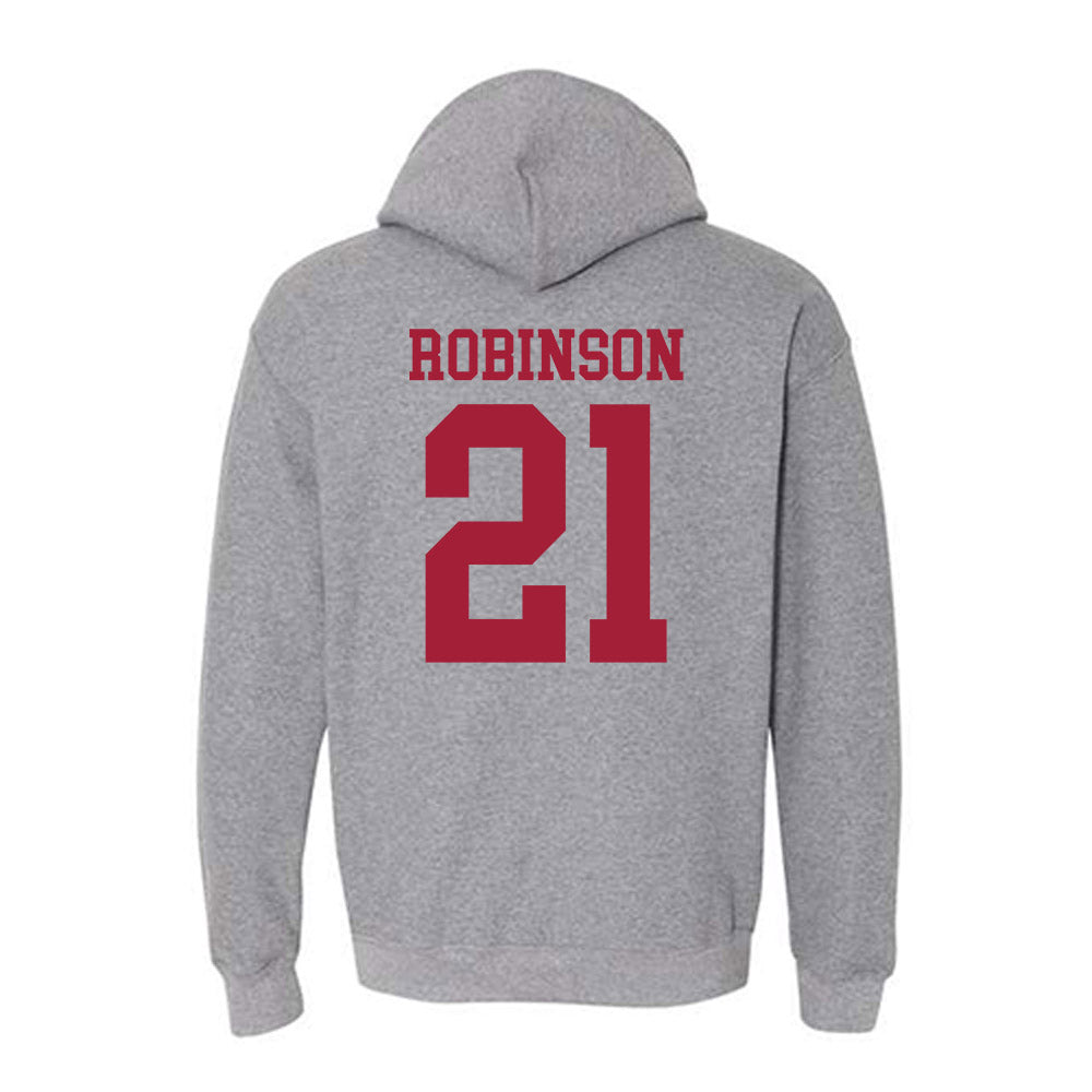 WSU - NCAA Baseball : Dustin Robinson - Classic Fashion Shersey Hooded Sweatshirt-1