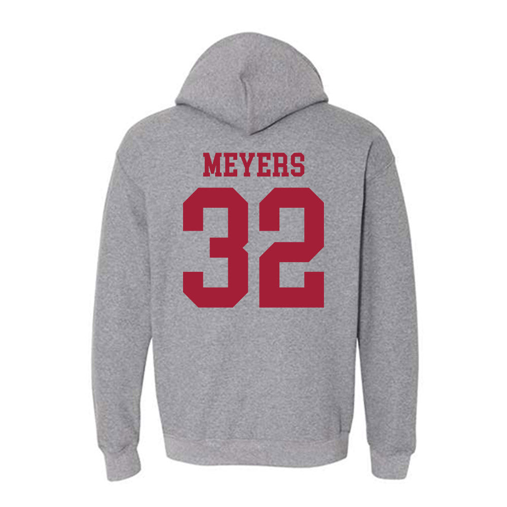 WSU - NCAA Baseball : Luke Meyers - Classic Fashion Shersey Hooded Sweatshirt-1