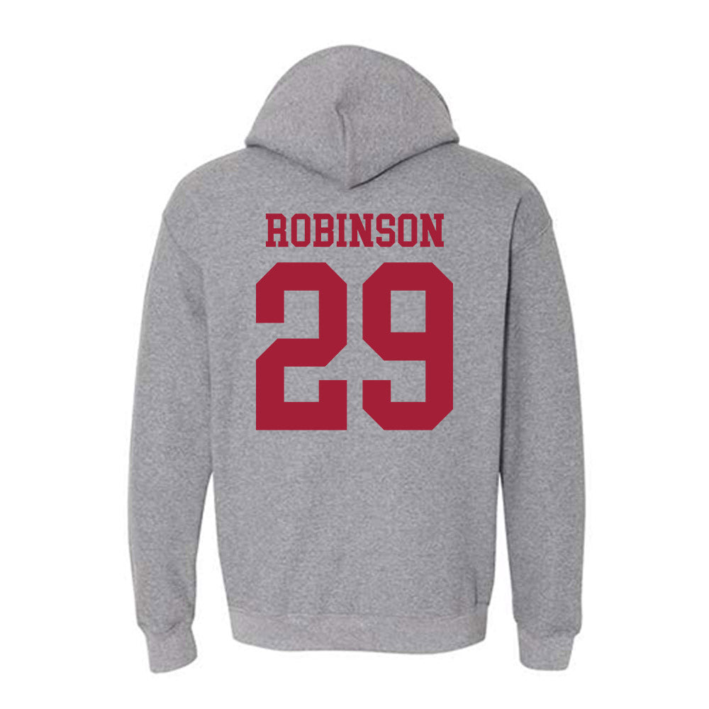 WSU - NCAA Baseball : Jacob Robinson - Classic Fashion Shersey Hooded Sweatshirt-1
