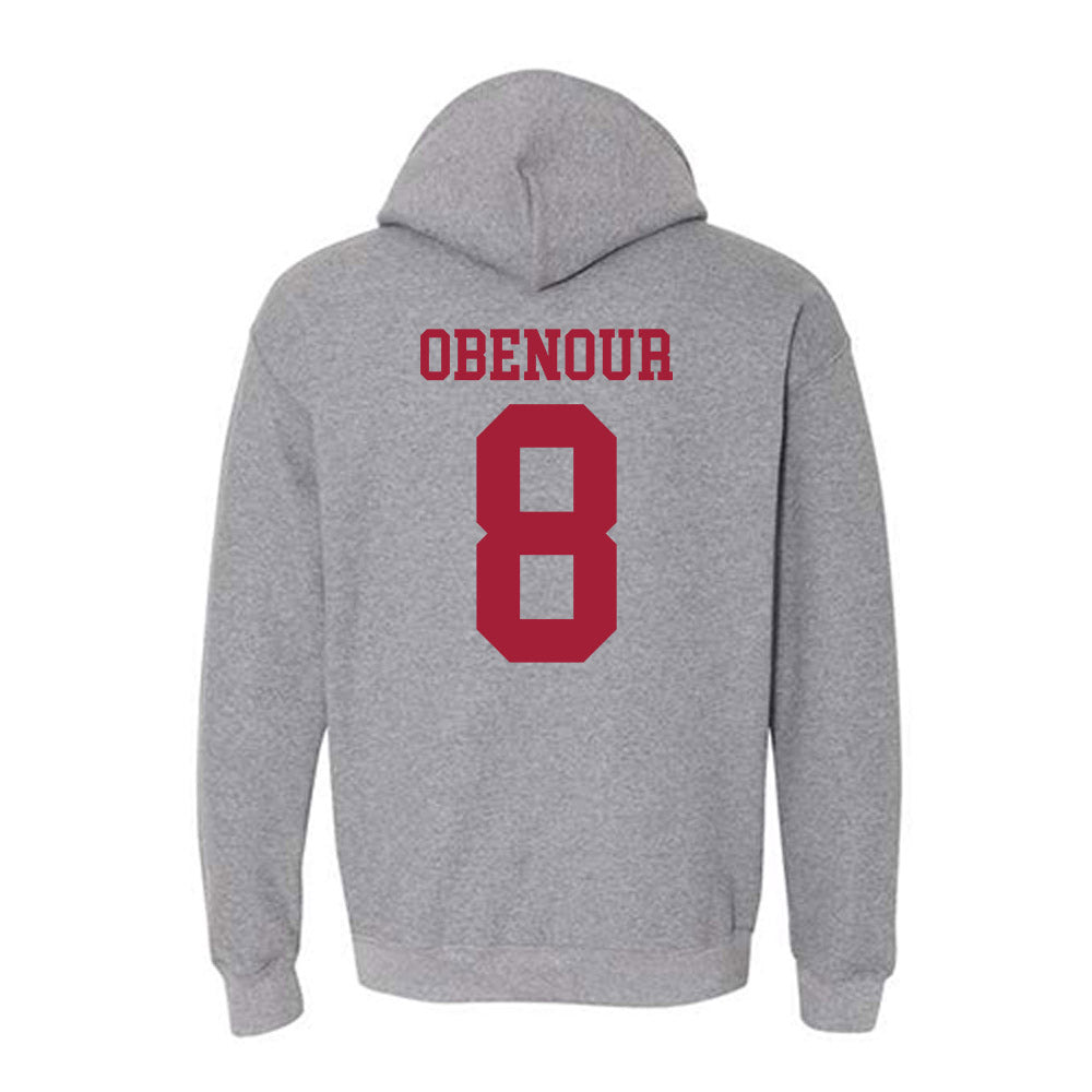 WSU - NCAA Baseball : Ollie Obenour - Classic Fashion Shersey Hooded Sweatshirt-1