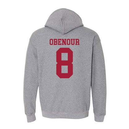 WSU - NCAA Baseball : Ollie Obenour - Classic Fashion Shersey Hooded Sweatshirt-1