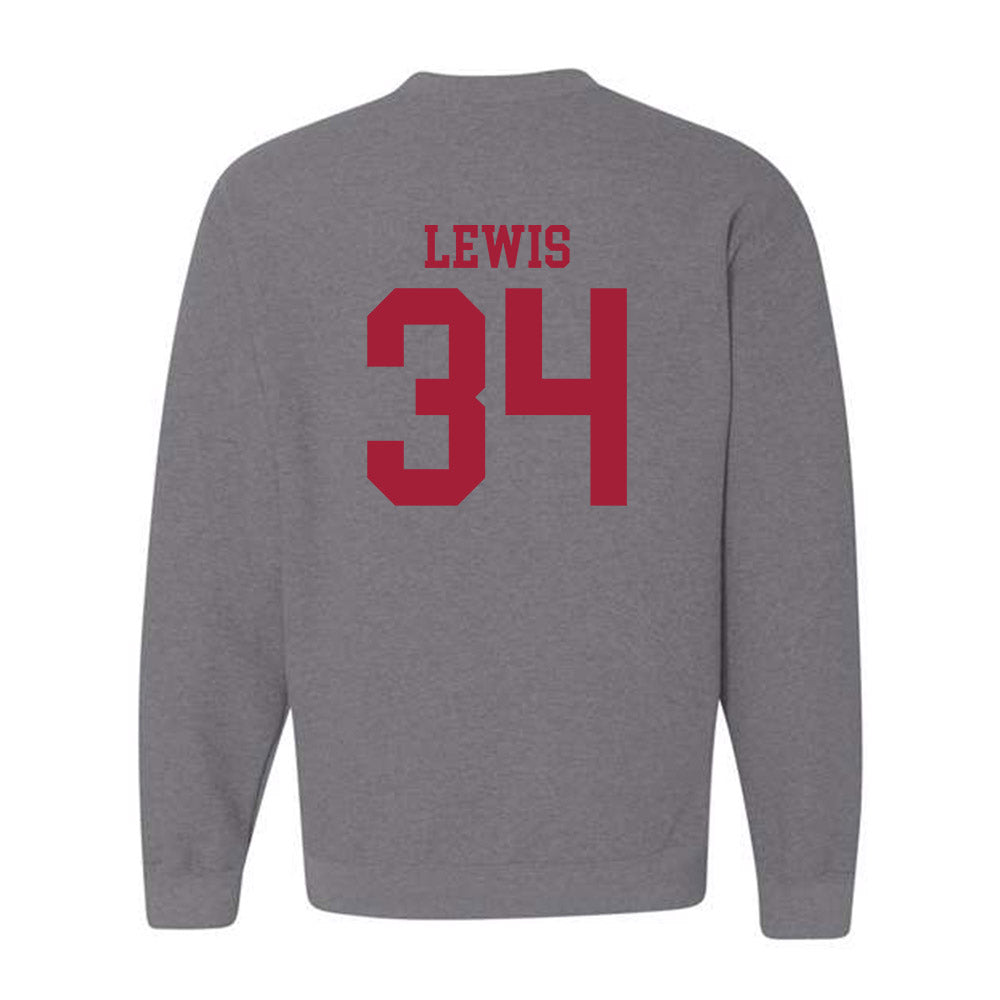 WSU - NCAA Football : Damarjhe Lewis - Classic Fashion Shersey Crewneck Sweatshirt-1
