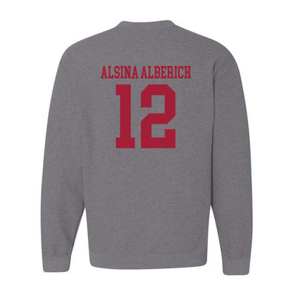 WSU - NCAA Women's Basketball : Marta Alsina Alberich - Classic Fashion Shersey Crewneck Sweatshirt-1