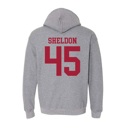 WSU - NCAA Baseball : Austin Sheldon - Classic Fashion Shersey Hooded Sweatshirt-1