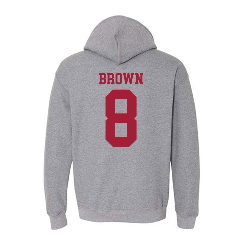 WSU - NCAA Football : Nylan Brown - Classic Fashion Shersey Hooded Sweatshirt-1