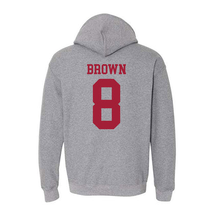 WSU - NCAA Football : Nylan Brown - Classic Fashion Shersey Hooded Sweatshirt-1