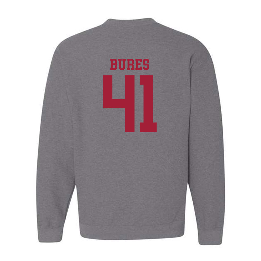 WSU - NCAA Football : Sean Bures - Classic Fashion Shersey Crewneck Sweatshirt-1