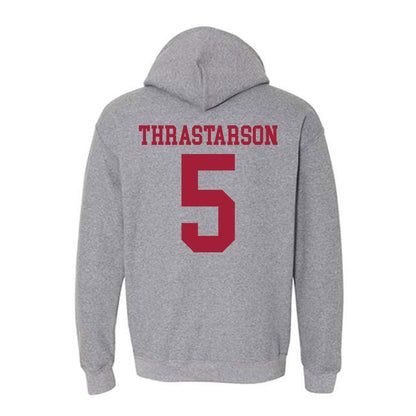 WSU - NCAA Men's Basketball : Tomas Thrastarson - Classic Fashion Shersey Hooded Sweatshirt-1