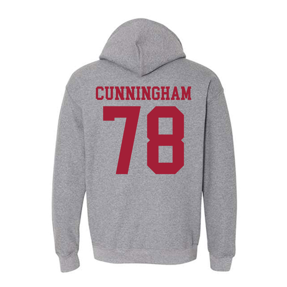 WSU - NCAA Football : Jorden Cunningham - Classic Fashion Shersey Hooded Sweatshirt-1