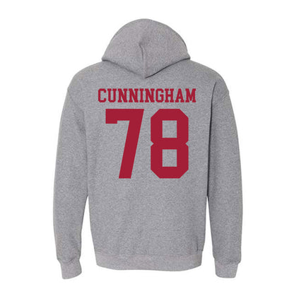 WSU - NCAA Football : Jorden Cunningham - Classic Fashion Shersey Hooded Sweatshirt-1